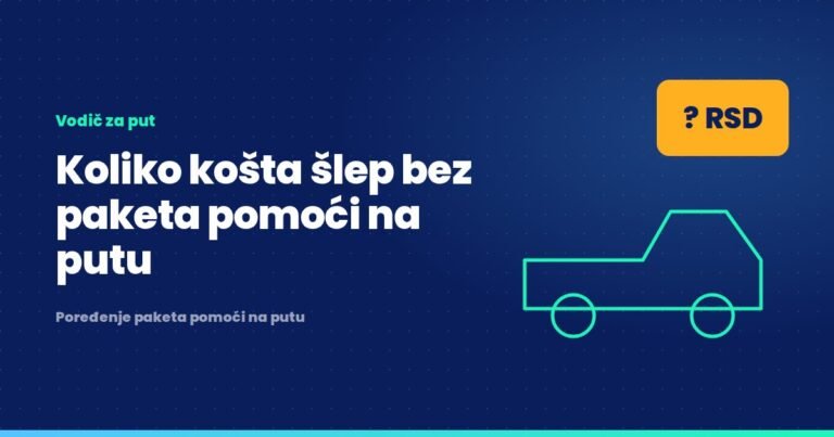 Koliko košta šlep bez paketa pomoći na putu